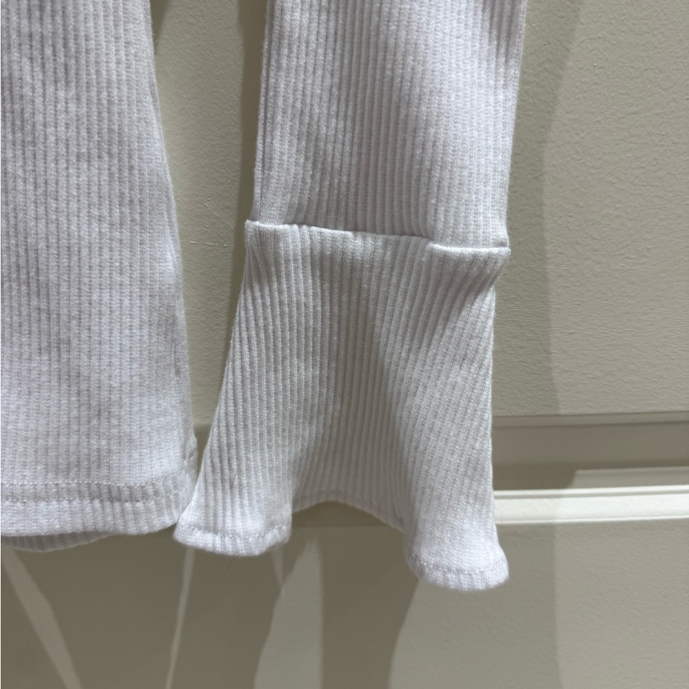 PRINCESS POLLY White Ribbed Button-Up Top - Picture 3 of 4